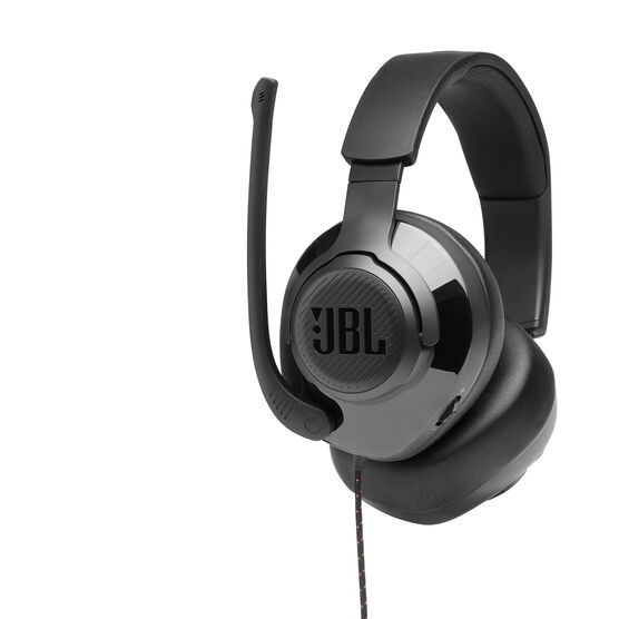 JBL Quantum 200 - Black - Wired over-ear gaming headset with flip-up mic - Detailshot 1 JBL Quantum 200 - Black - Wired over-ear gaming headset with flip-up mic - Detailshot 1